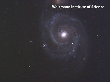 M51 supernova. Photo: Ilan Manulis, Martin Kraar Observatory 