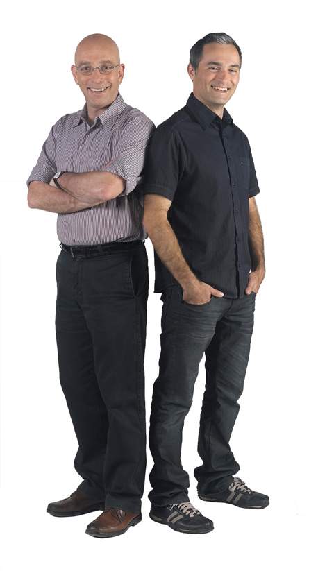 (l-r) Prof. Gilad Haran and Dr. Oren Tal