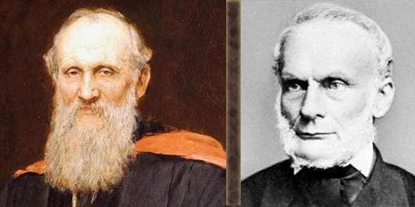 Lord Kelvin (l) and Rudolf Clausius