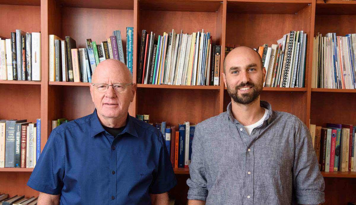 (l-r) Prof. Rafael Malach and Yitzhak Norman uncovered a brain region for selective recall