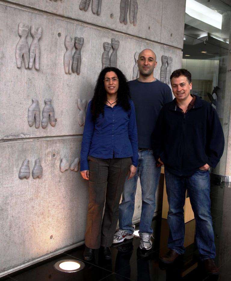 (l-r) Dr. Orna Dahan, Avihu Yona and Prof. Yitzhak Pilpel