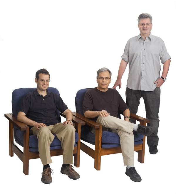 Profs. Omri Sarig, Gideon Schechtman and Oded Goldreich