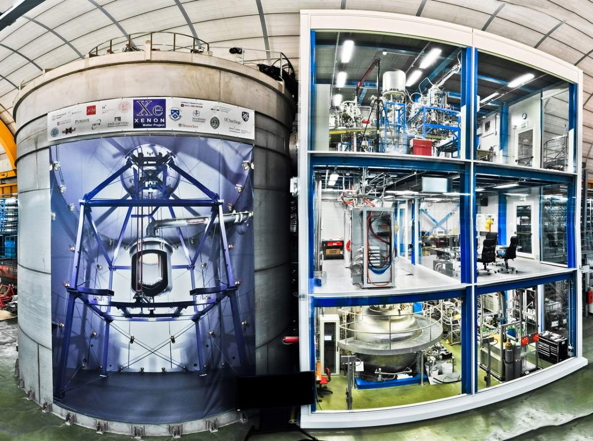 The XENONnT experiment, 1,400 meters beneath the Gran Sasso massif