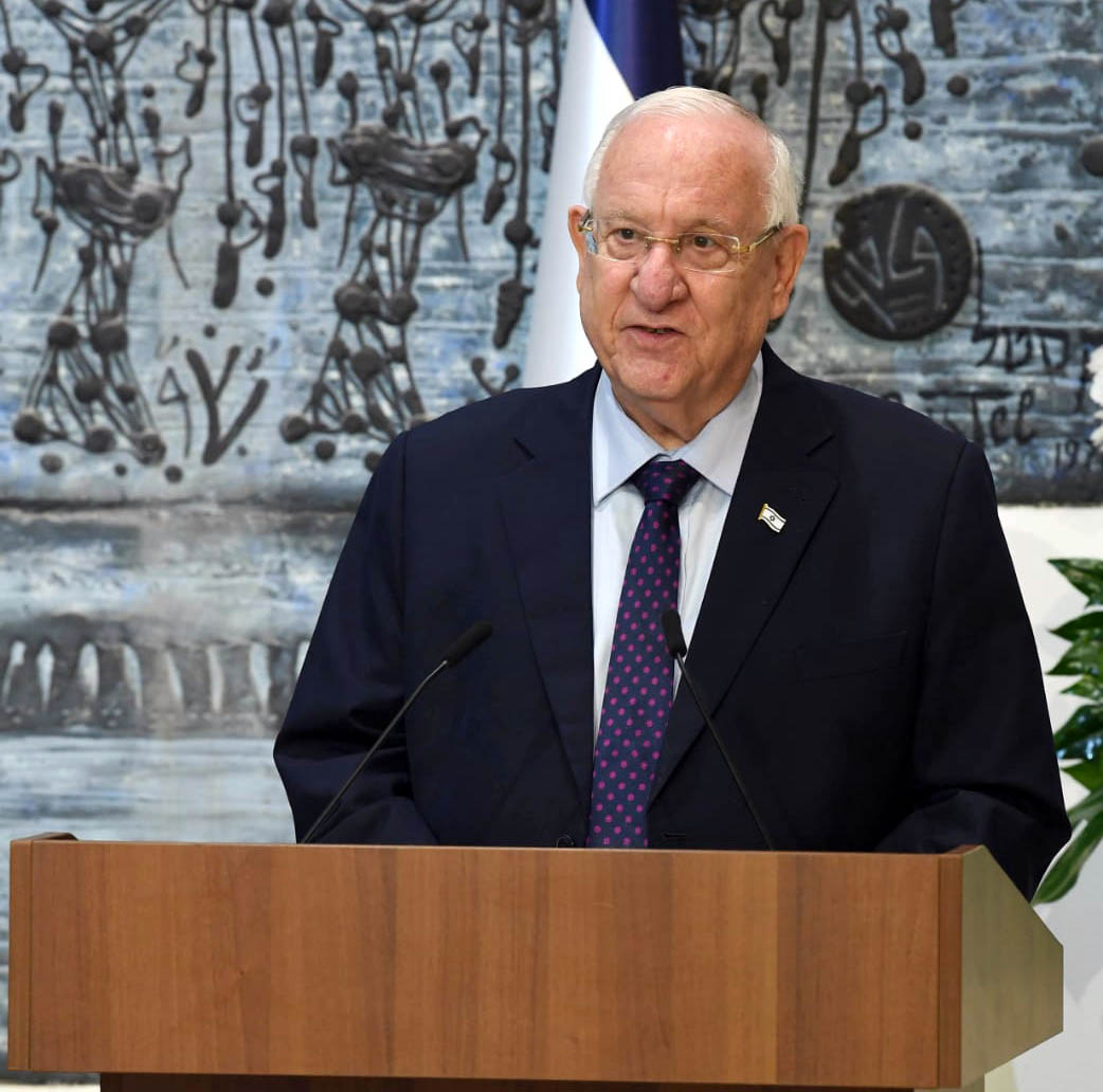 The Wolf Prize announcement ceremony. Israel's President Reuven Rivlin
