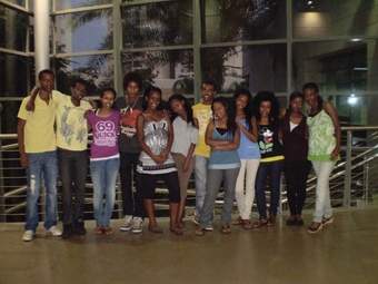 Children of Ethiopian immigrants at the Weizmann Institute- Participants in the sparks of science program