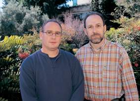 (l-r) Dr. Ishai Dror and Prof. Brian Berkowitz. Taking up the challenge