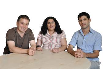 (l-r) Prof. Yitzhak Pilpel, Dr. Orna Dahan and Amir Mitchell. Lessons from evolution