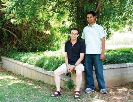 (l-r) Prof David Cahen and Dr. Pabitra Nayak. Setting limits