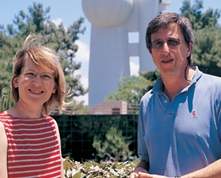 Dr. Elisabetta Boaretto and Prof. Steve Weiner. Flint feats