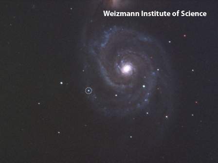 M51 supernova. Photo: Ilan Manulis, Martin Kraar Observatory 