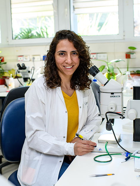 Dr. Lama Tarayrah Ibraheim. Postdoctoral fellow in Prof. Eli Arama's research group from the Molecular Genetics Department