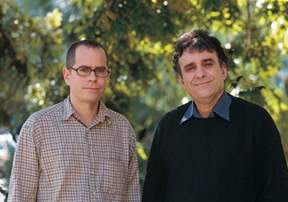 Left to right: Ph.D. student Benny Dekel and Prof. Yair Reisner. Timing is everything