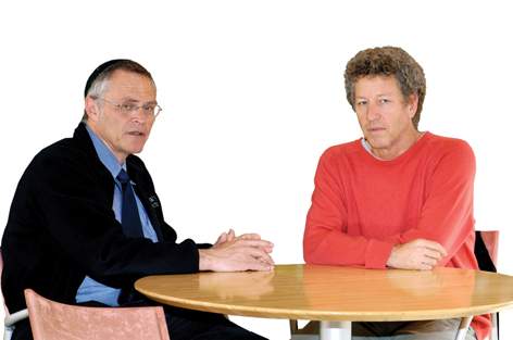 (l-r) Profs. Karl Skorecki and Ehud Shapiro. 