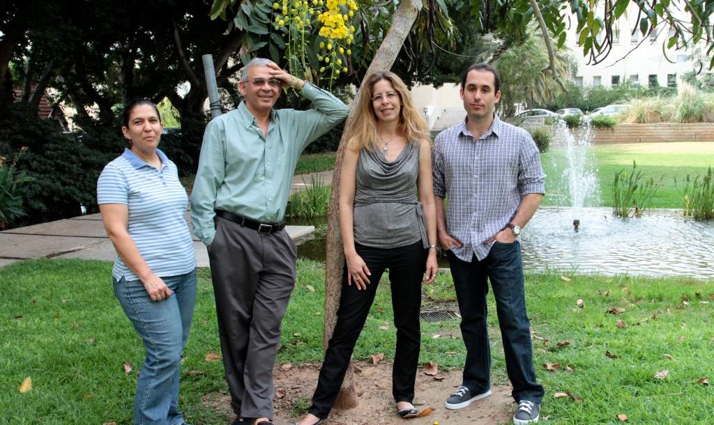 (l-r) Dr. Gili Ben-Nissan, Prof. Yosef Shaul, Dr. Michal Sharon and Oren Moscovitz