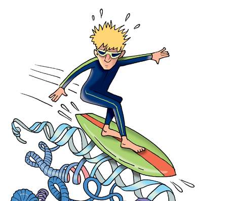  Illustration: Surfing on the DNA