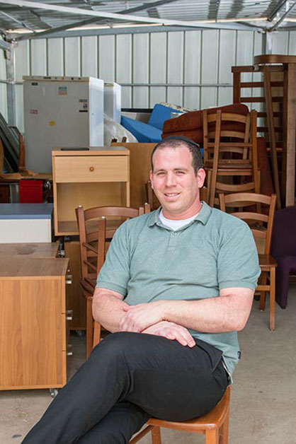 Moshe Buchalter, head of the Surplus Goods Section at Weizmann’s Operations Division