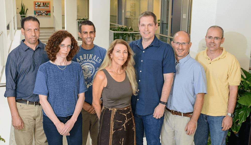 (l-r) Drs. Shmulik Motola, Gilgi Friedlander, Alon Savidor, Berta Strulovici, Dan Ben-Avraham, Haim Barr and Yishai Levin
