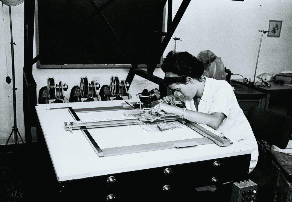 Scanning, circa 1963. Image: Weizmann Institute Archives
