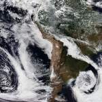 Winter storms in the Southern Hemisphere / NASA Worldview