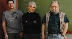 (l-r) Dr. Zohar Komargodski, Prof. Adam Schwimmer and visiting Prof. Alexander Zamolodchikov. Extra dimensions