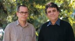 Left to right: Ph.D. student Benny Dekel and Prof. Yair Reisner. Timing is everything