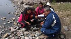 Peruvian teachers in the Blue Planet workshop