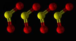 SO2 molecules line up