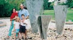 Dr. Barton Rubenstein with his wife, Shereen, and their children, Ari (1), Sabrina (5) and Ben (8). “Oasis”
