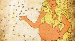 Pregnant Venus. The other side of stress molecules