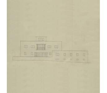 Building plan of the house, sketched by Mendelsohn