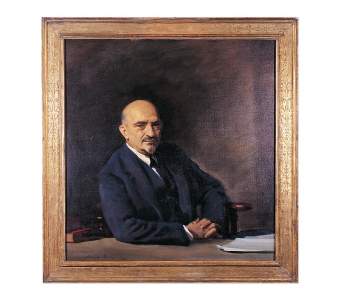 Portrait of Chaim Weizmann by Sir Oswald Birley, 1934, oil on canvas. Gift to Chaim Weizmann on his 60th birthday from Lord Marcus Sieff