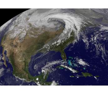 A large storm over the US. Source NASA