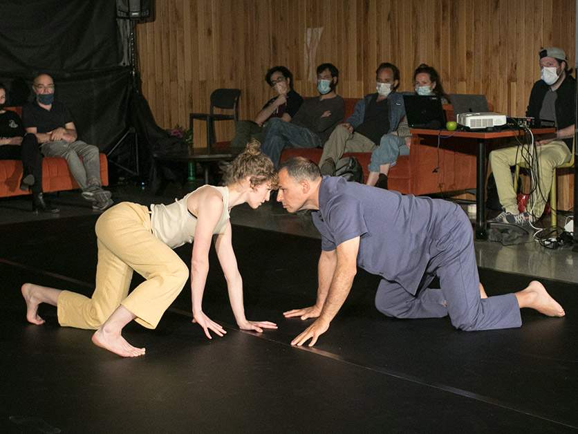 Prof. Atan Gross and the Austrian dancer Olivia Hild. Photos: Roya Meydan