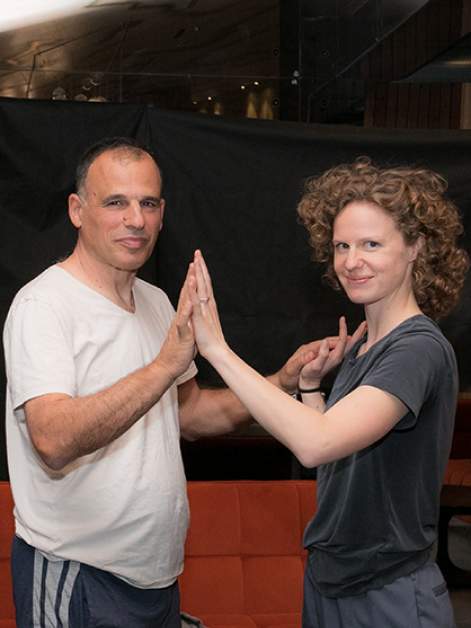 Prof. Atan Gross and the Austrian dancer Olivia Hild. Photos: Roya Meydan