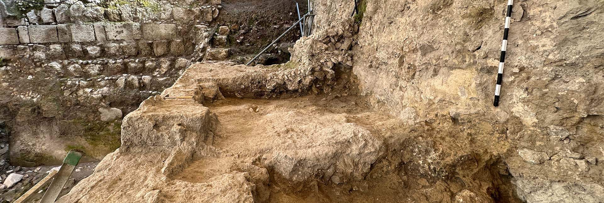 Excavations at the Siloam Dam. Credit: Dr. Johanna Regev / Scientific Archaeology Unit, Weizmann Institute of Science